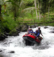 White water rafting at Telaga Waja River with Bali Rafting