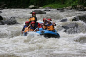 White water rafting at Telaga Waja River with Mega Rafting at Ayung River
