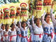 Offeringa Parade in Ubud