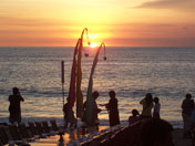 sSunset at Jimbaran Bay